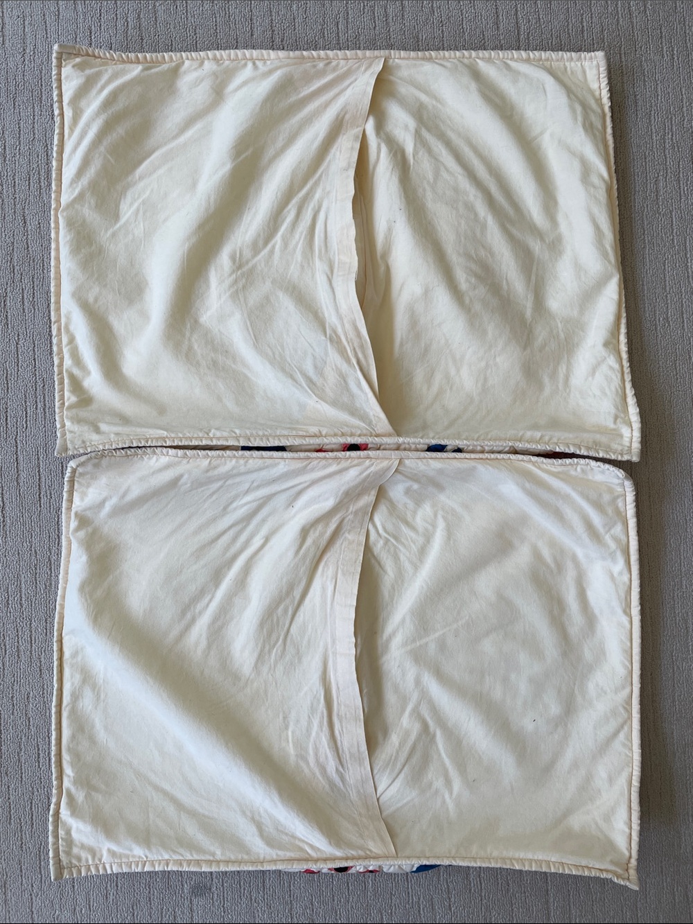 Plow & Hearth Ansley Folk Art Queen Quilt Cream Cotton Bird Flower Dutch Bed Set - Picture 3 of 9
